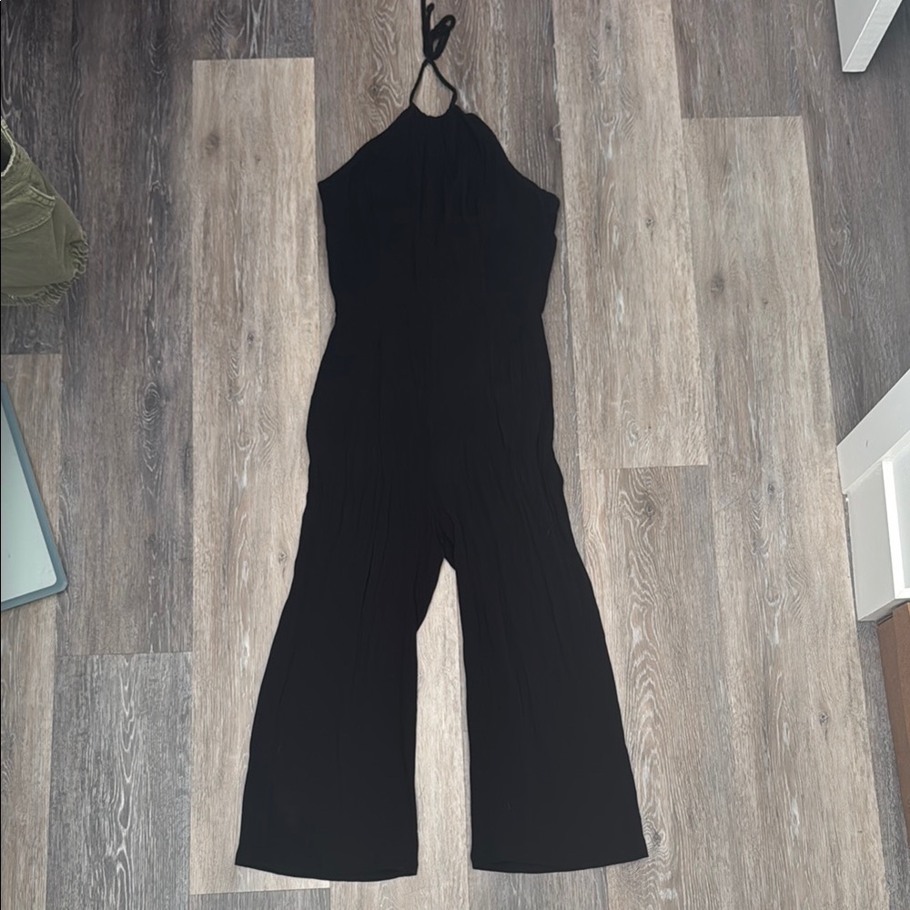 Elegant Black Halter Jumpsuit